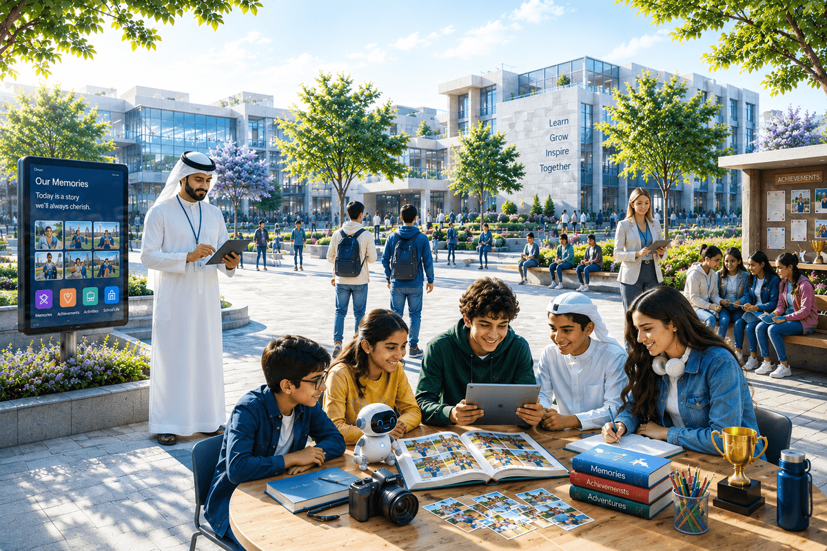 A child building a digital learning journey